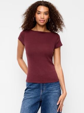 Old Navy Snug Boatneck Tee M Tall